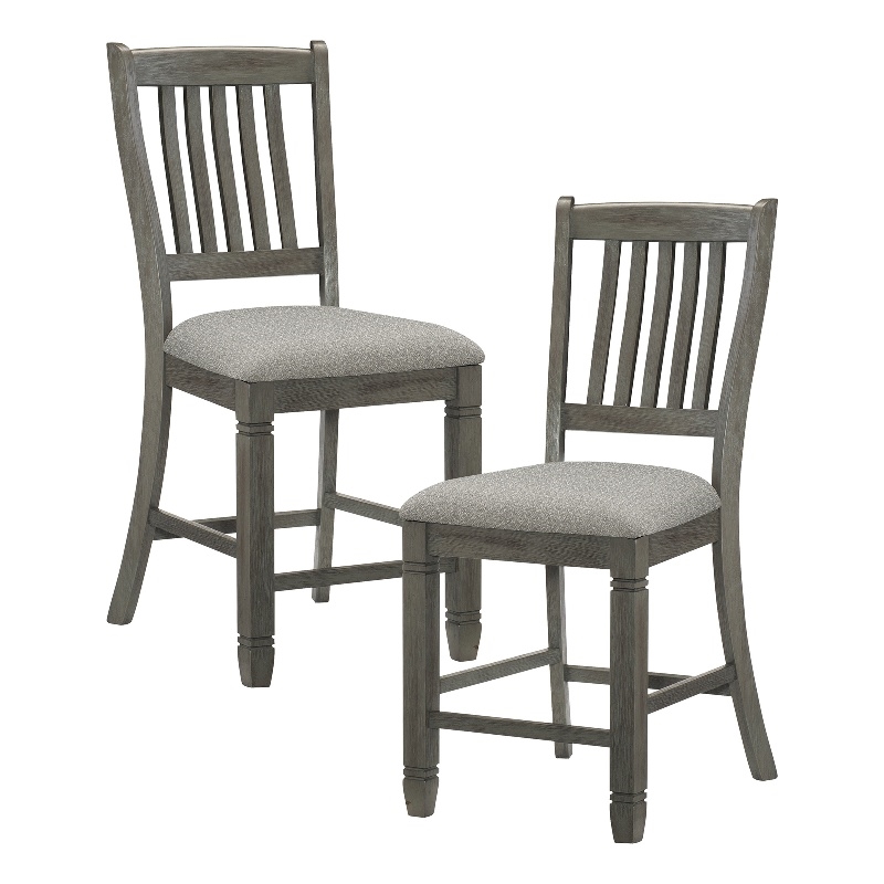 Pemberly Row Counter Height Dining Chair in Antique Gray (Set of 4)