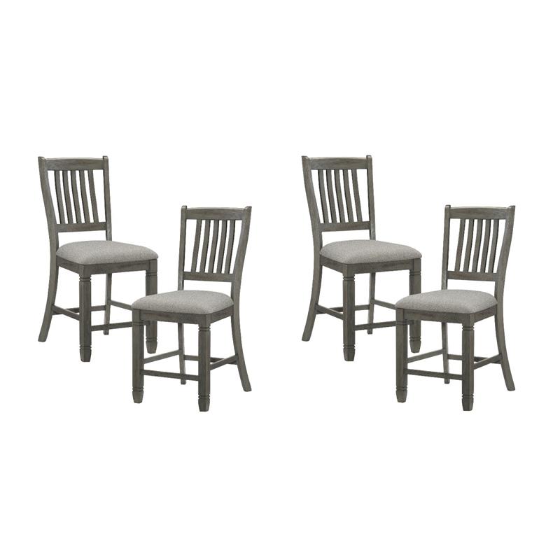 Pemberly Row Counter Height Dining Chair in Antique Gray (Set of 4)