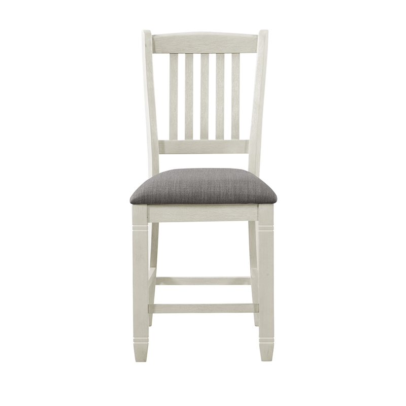 Pemberly Row Counter Height Dining Chair in Antique White (Set of 6)
