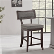 Pemberly Row Counter Height Dining Chair in Gray fabric (Set of 4)