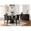 Pemberly Row Counter Height Dining Chair in Dark Brown Faux Leather (Set of 6)