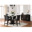 Pemberly Row Counter Height Dining Chair in Dark Brown Faux Leather (Set of 4)
