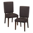 Pemberly Row Asian Hardwood Dining Room Chair in Walnut (Set of 6)