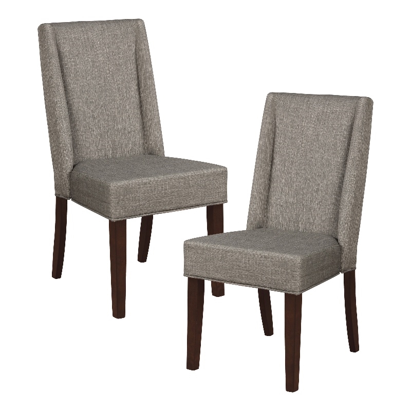 Pemberly Row Asian Hardwood Dining Room Side Chair in Espresso (Set of 6)
