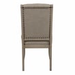 Pemberly Row Traditional Wood Dining Room Side Chair in Gray Cashmere (Set of 6)