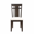 Pemberly Row Asian Hardwood Dining Room Side Chair in Dark Brown (Set of 6)