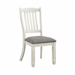 Pemberly Row Pine Wood Dining Room Side Chair in Antique White (Set of 4)