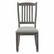 Pemberly Row Pine Wood Dining Room Side Chair in Antique Gray (Set of 4)