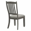 Pemberly Row Pine Wood Dining Room Side Chair in Antique Gray (Set of 4)