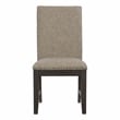 Pemberly Row Traditional Dining Room Side Chair in Wire Brushed Brown (Set of 6)