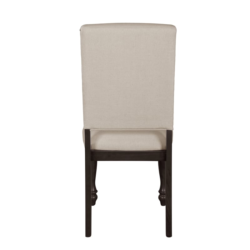 Pemberly Row Transitional Dining Room Side Chair in Grayish Brown (Set of 6)