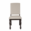 Pemberly Row Transitional Dining Room Side Chair in Grayish Brown (Set of 4)