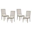 Pemberly Row Contemporary Wood Dining Room Side Chair in Gray (Set of 4)