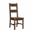 Pemberly Row Solid Wood Dining Room Side Chair in Burnished Brown (Set of 4)