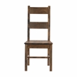 Pemberly Row Solid Wood Dining Room Side Chair in Burnished Brown (Set of 4)