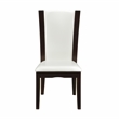 Pemberly Row Wood and Faux Leather Dining Room Side Chair in Espresso (Set of 4)