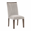Pemberly Row Wood and Fabric Dining Room Chairs in Brown (Set of 4)