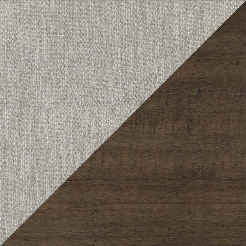 Pemberly Row Wood and Fabric Dining Room Chairs in Brown (Set of 4)