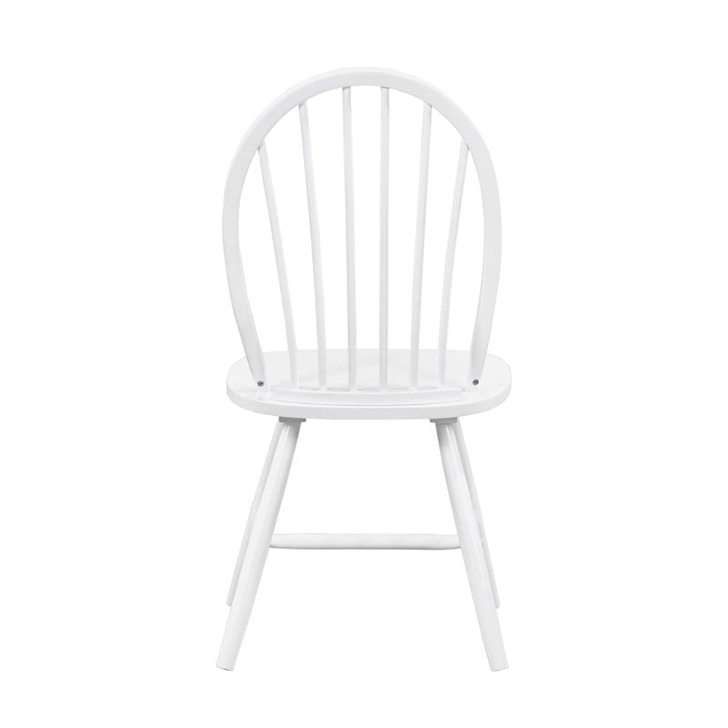 Pemberly Row Wood Dining Room Side Chair - Set of 6 in White