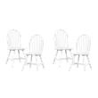 Pemberly Row Wood Dining Room Side Chair - Set of 4 in White