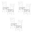 Pemberly Row Wood Dining Room Side Chair - Set of 6 in White
