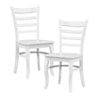 Pemberly Row Wood Dining Room Side Chair - Set of 4 in White