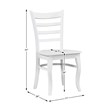 Pemberly Row Wood Dining Room Side Chair - Set of 4 in White