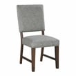 Pemberly Row Wood & Fabric Dining Room Set of 4 Side Chair in Gray