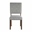 Pemberly Row Wood & Fabric Dining Room Set of 4 Side Chair in Gray