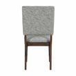 Pemberly Row Wood & Fabric Dining Room Set of 4 Side Chair in Gray