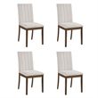 Pemberly Row Textured Dining Room Side Chair - Set of 4 in Beige