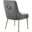 Pemberly Row Contemporary Velvet Dining Chairs in Gray (Set of 4)