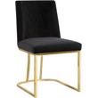 Pemberly Row Contemporary Black Velvet Dining Chairs (Set of 4)