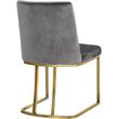 Pemberly Row Contemporary Gray Velvet Dining Chairs (Set of 4)