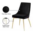 Pemberly Row Contemporary Black Velvet Dining Chairs (Set of 6)