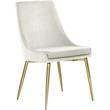 Pemberly Row Contemporary Cream Velvet Dining Chairs (Set of 6)