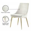 Pemberly Row Contemporary Cream Velvet Dining Chairs (Set of 6)