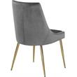 Pemberly Row Contemporary Gray Velvet Dining Chairs (Set of 6)