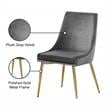 Pemberly Row Contemporary Gray Velvet Dining Chairs (Set of 4)