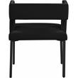 Pemberly Row Contemporary Black Velvet Dining Chairs (Set of 4)