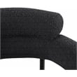 Pemberly Row Contemporary Black Boucle Fabric Dining Chairs Set of 4