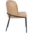 Pemberly Row Contemporary Tan Vegan Leather Dining Chairs (Set of 6)