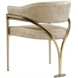 Pemberly Row Contemporary Beige Velvet Dining Chairs (Set of 6)