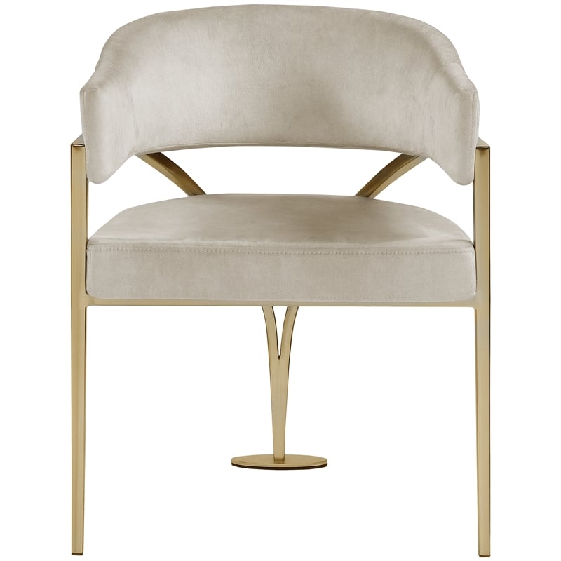 Pemberly Row Contemporary Stone Velvet Dining Chairs (Set of 6)