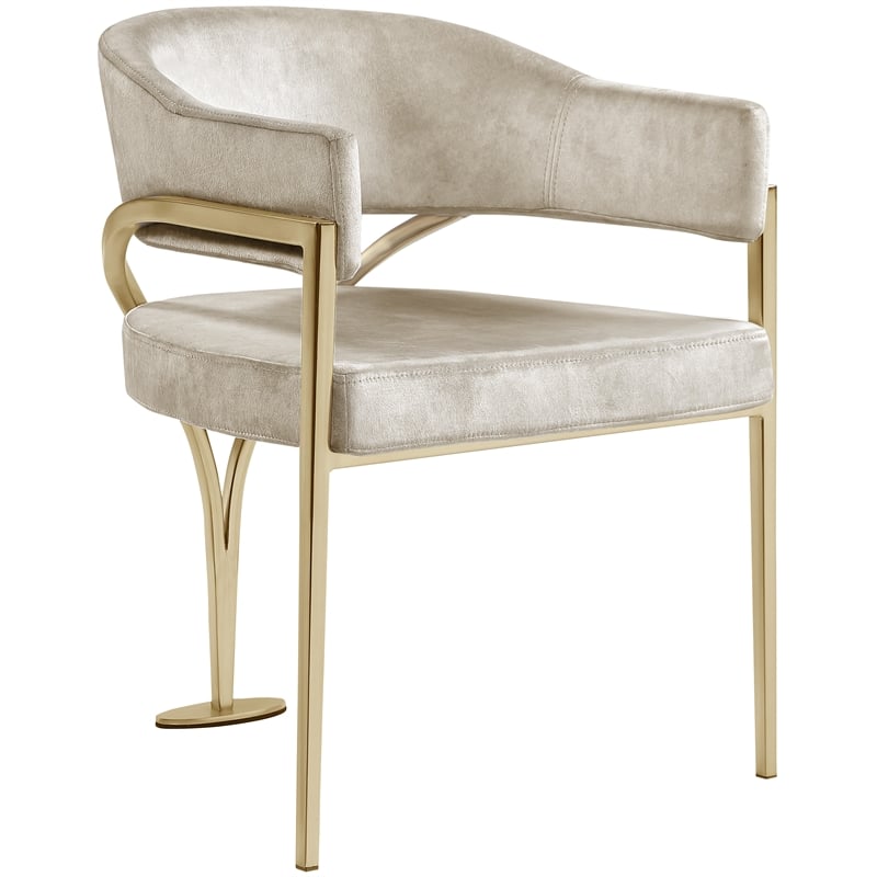 Pemberly Row Contemporary Stone Velvet Dining Chairs (Set of 4)