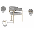 Pemberly Row Contemporary Gray Velvet Dining Chairs (Set of 4)
