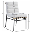 Pemberly Row Contemporary Fabric Cream Dining Chairs (Set of 6)