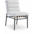 Pemberly Row Contemporary Fabric Cream Dining Chairs (Set of 4)