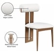 Pemberly Row Contemporary Faux Leather Cream Dining Chairs (Set of 6)
