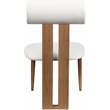 Pemberly Row Contemporary Faux Leather Cream Dining Chairs (Set of 4)